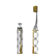 Luxury portable toothbrush soft, White